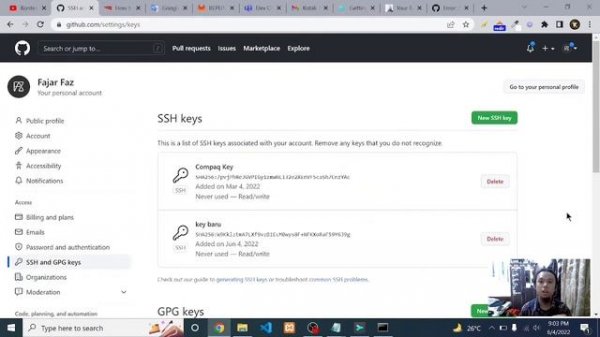 Sublime Merge : Cloning an existing repository from Github via SSH