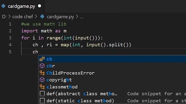CodeChef CRDGAME3 AUGUST LONG CHALLENGE 2020 (Another Card Game Problem) смотреть онлайн