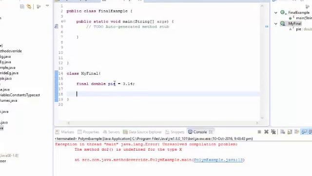 Core Java | Final Keyword | Final Instance Variable | Final Static & Practical Example | Part 46 смотреть онлайн
