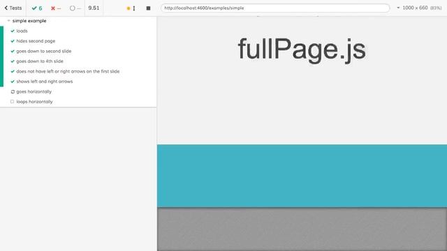 Testing fullPage.js using Cypress смотреть онлайн
