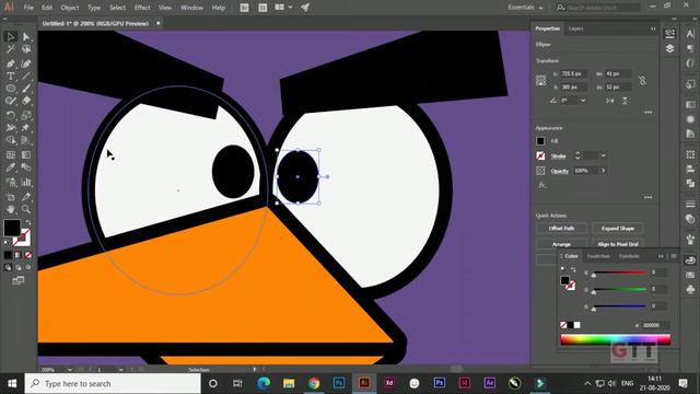 ILLUSTRATOR TUTORIAL//HOW TO DESIGN ANGRY BIRD IN ILLUSTRATOR//SPEED ART смотреть онлайн
