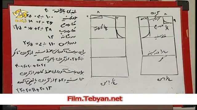 آسانترین روش کشیدن الگوی بالاتنه زنانه ⚘the simlest way to draw women's dress смотреть онлайн