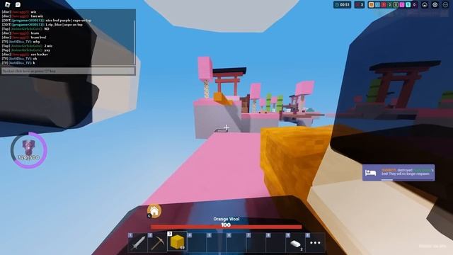So I "HACKED" for 1 hour in Roblox Bedwars... смотреть онлайн