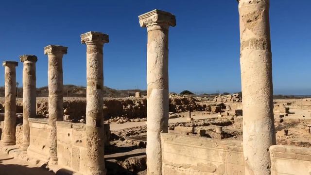 Park archeologiczny Pafos Cypr Archaeological Site of Nea Paphos Cyprus смотреть онлайн