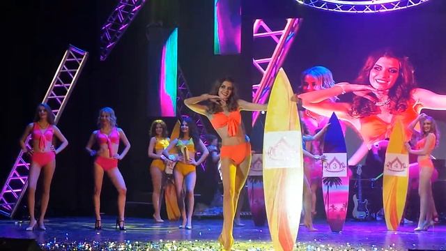 Национальный конкурс красоты "Мисс Кузбасс 2018" Выход в купальниках Пляж-вояж смотреть онлайн