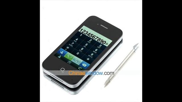 iPhone 4S 3.0 Inch Touch Screen Cell Phone with V9 Quad Band Dual Card Dual Camera JAVA FM смотреть онлайн