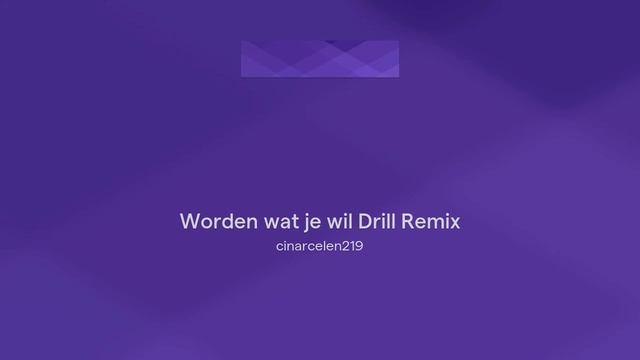 Worden wat je wil Drill Remix смотреть онлайн