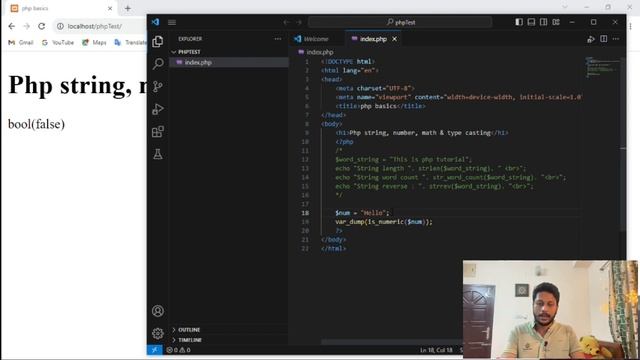 Basic PHP tutorial- 03 | String,Number,Math function & Type casting | fixthebug смотреть онлайн