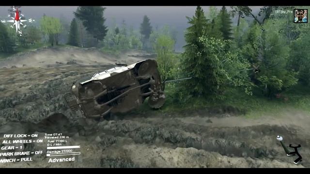 Покатушки#7//Spintires//UAZ 469 v2 0 0 with UAZ 469 B by ziG Tuned смотреть онлайн