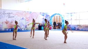 Художественная гимнастика - групповое упражнение. СХГ Гатчина  БП 2013г.р.