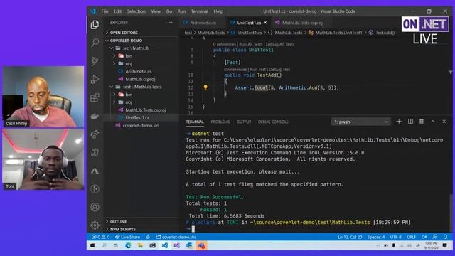 On .NET Live - .NET Core Code Coverage with Coverlet смотреть онлайн