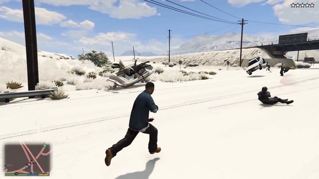 GTA 5 Mods : Singleplayer Snow - МОД НА СНЕГ