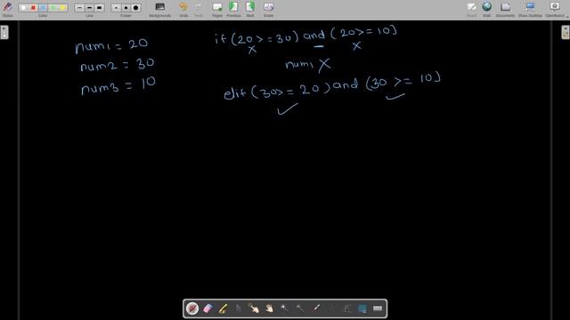 Python program to find the largest of three numbers смотреть онлайн