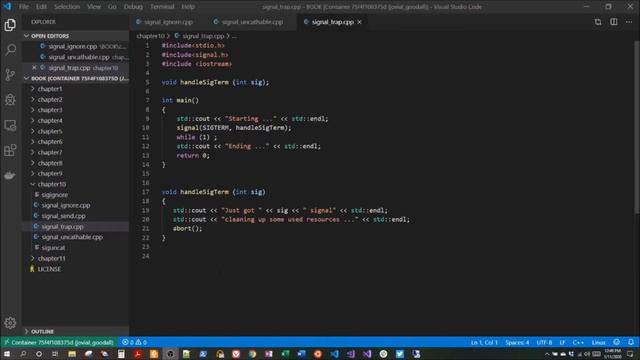 C++ System Programming Cookbook | 10. Managing Signals смотреть онлайн