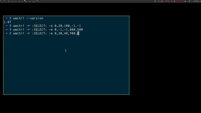 wmctrl: moving and resizing a window смотреть онлайн