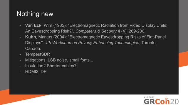 GRCon20 - SDR Analog Video Decoding Adventures смотреть онлайн