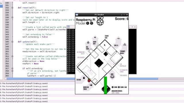 Raspberry Pi Tutorial 16 - Snake Score Counter смотреть онлайн
