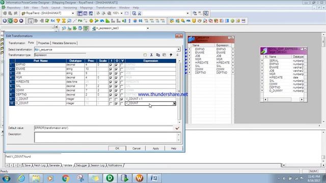 Informatica Expression Transformation Generate Sequence numbers смотреть онлайн