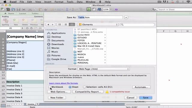 Save Microsoft Excel Data as a Web Page: Excel MOOC смотреть онлайн