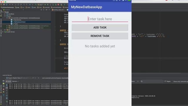 Run & Test Sqlite Android App смотреть онлайн