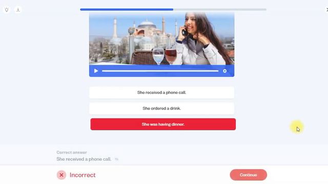 Studying Simple Past and Past continuous in Busuu смотреть онлайн