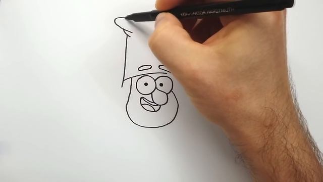 Как Нарисовать Гнома из Гравити Фолз - Рисуем персонажей Гравити Фолз поэтапно для начинающих смотреть онлайн