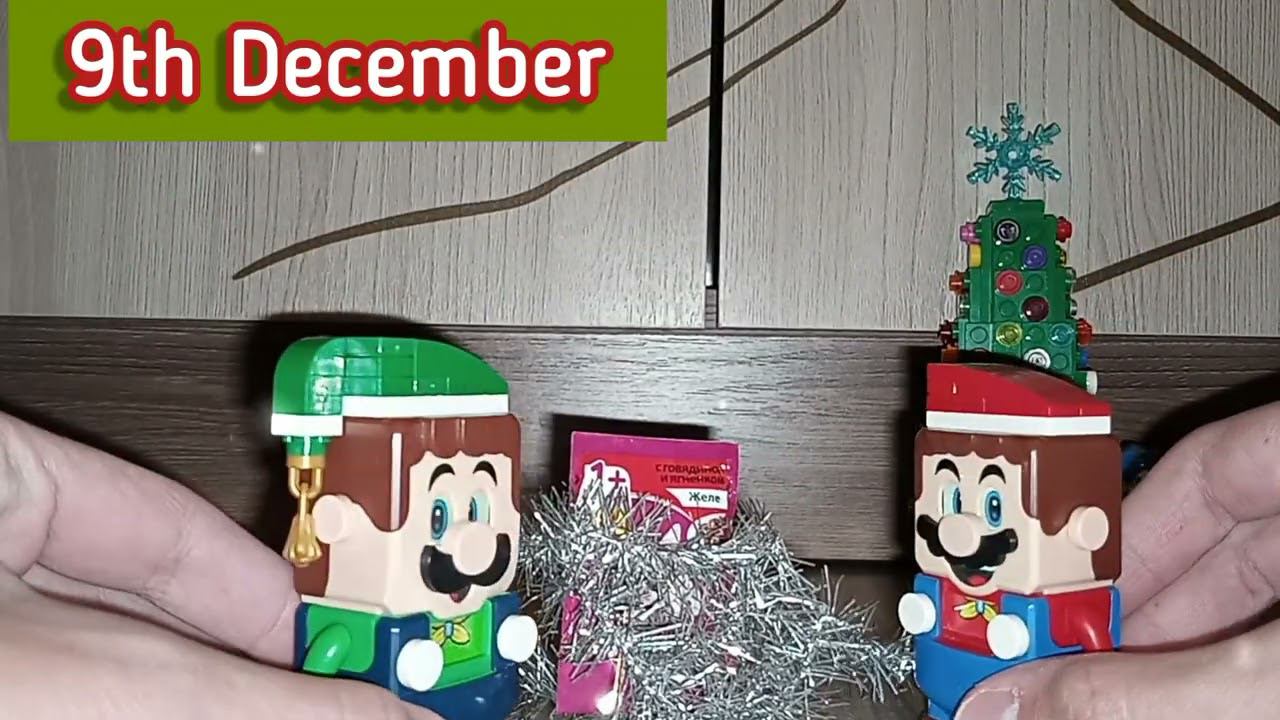 My Christmas & New Year Advent Calendar mini surprises by Lego Super Mario & Luigi. Day 9 #shorts смотреть онлайн