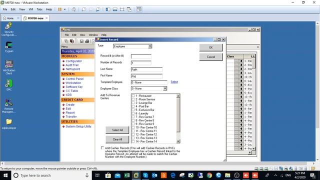 How to add employee | Oracle Hospitality 9700 смотреть онлайн