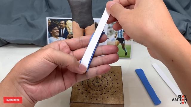 Remembering Diego Maradona, polymer clay sculpture of Argentine football legend【Clay Artisan JAY】 смотреть онлайн