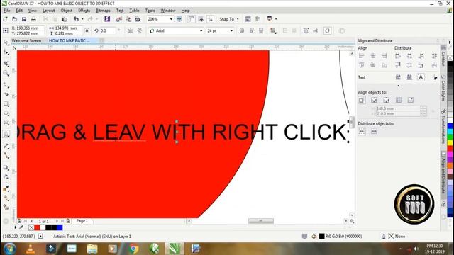 Corel Draw X7 Class 1 How To Make 3D Spahre смотреть онлайн
