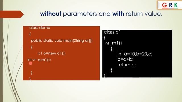 METHOD CALLING IN JAVA смотреть онлайн