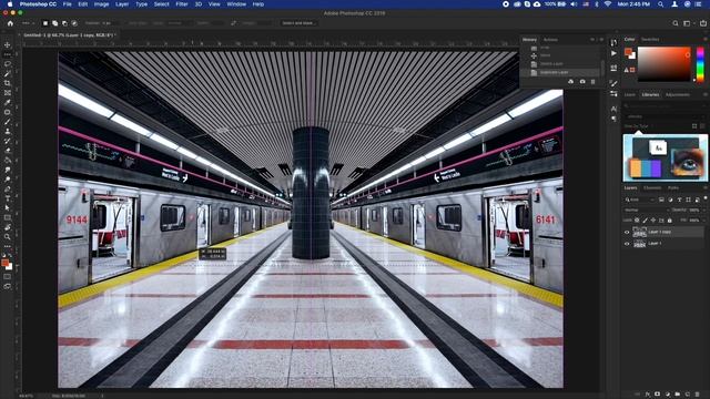 How to Create a Pixel Stretch Effect in Photoshop смотреть онлайн