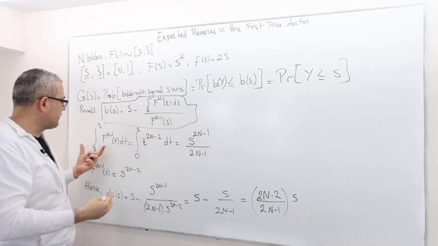 (AGT10E10) [Game Theory] Calculating Expected Revenue in First Price Auction смотреть онлайн