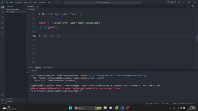 Python Series Ep 6: Python Strings: Escape Sequences, format method, and F-Strings Explained смотреть онлайн