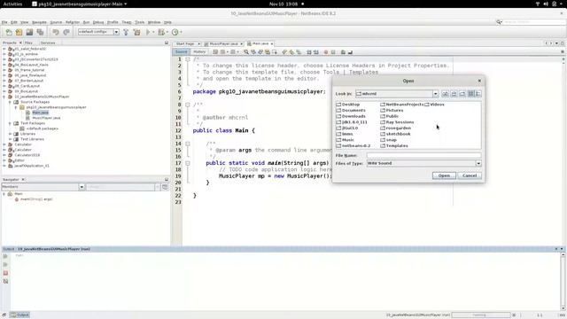Java NetBeans8.2 GUI MusicPlayer смотреть онлайн