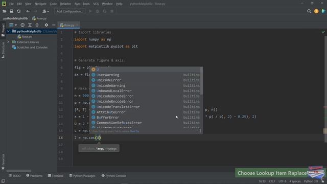 Python Rose Visualization смотреть онлайн