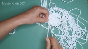 Круглая салфетка макраме/Macrame coaster tutorial/DIY macrame round coaster