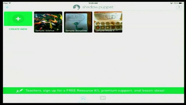 Using the app Shadow Puppet смотреть онлайн