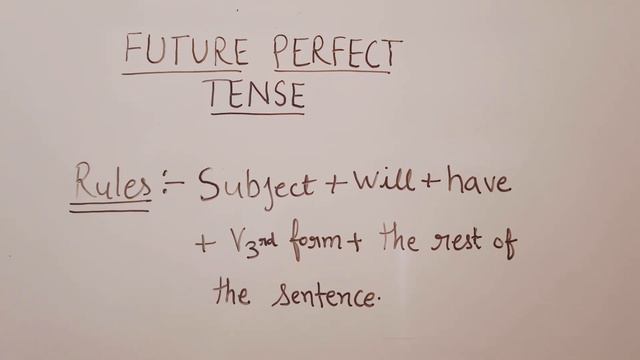 FUTURE PERFECT TENSE|TENSE #futuretense #futureperfect смотреть онлайн