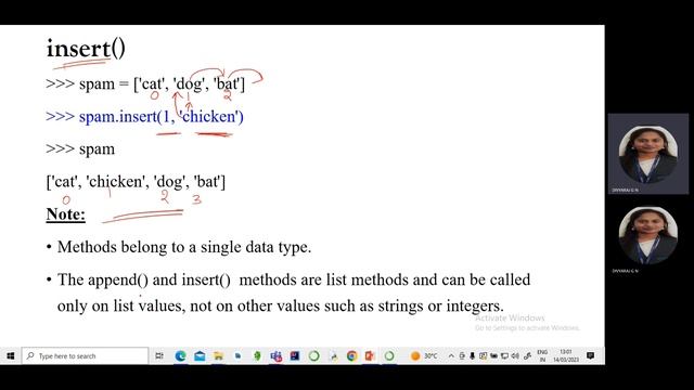 PYTHON LIST METHODS смотреть онлайн