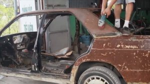 Полная реставрация старого ржавого 40 летнего суперкара Mercedes   Восстановление и перестройка авт