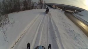 Покатушки на снегоходах BRP Ski-Doo Freeride, Expedition 900 ACE, Yamaha Viking.