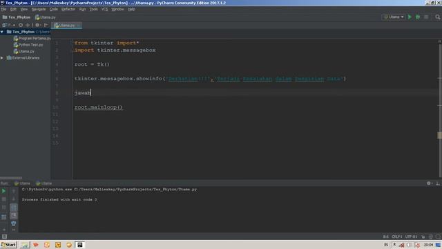 Tutorial Tkinter Pada Python #10 Membuat Messagebox смотреть онлайн