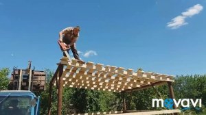 Сенник для сена готов )) как построить сенник ?