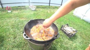 КАК ПРАВИЛЬНО ПРИГОТОВИТЬ УЗБЕКСКИЙ ПЛОВ В КАЗАНЕ НА КОСТРЕ