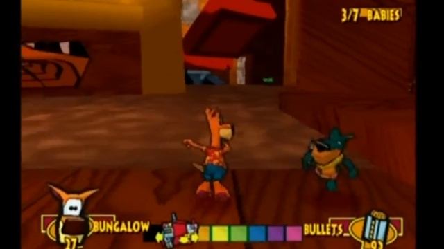 Fur Fighters: Viggo's Revenge, 15 - Dinos Downstairs, 100% Walkthrough (PS2) смотреть онлайн