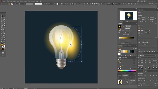 КАК СДЕЛАТЬ ЭФФЕКТ СВЕЧЕНИЯ (СИЯНИЯ) в ADOBE ILLUSTATOR. смотреть онлайн