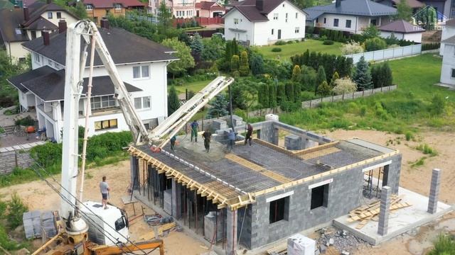 межэтажное монолитное перекрытие/ проект WOOD HOUSE (часть2)/ 1000proektov смотреть онлайн