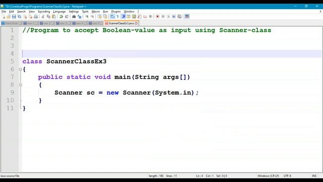 36. Scanner class with Boolean-value Dynamic Input from Keyboard смотреть онлайн