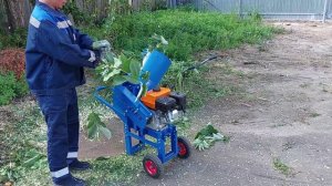 Видео обзор садового универсального измельчителя веток и травы с бензиновым двигателем БД 6,5 л.с.